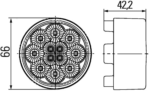 Luce posteriore — HELLA 2SB 009 001-501