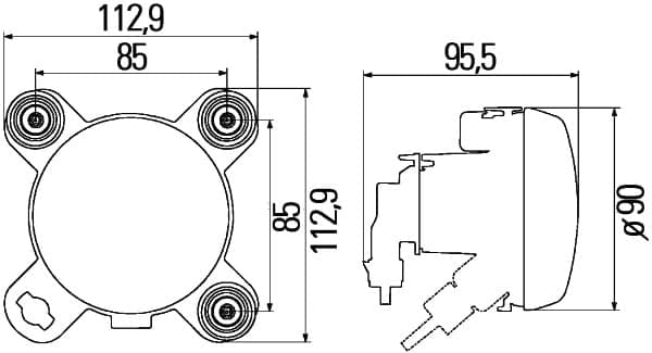 Faro principale — HELLA 1K0 247 043-127