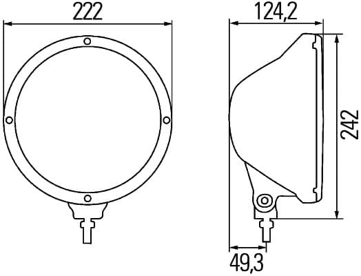 Faro di profondità — HELLA 1F8 009 797-121