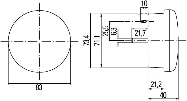 HELLA 2XD 959 011-021 Spia luminosa