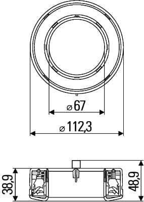 HELLA 8RA 009 362-001 Catarifrangente