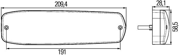 Luce posteriore — HELLA 2SD 343 910-027