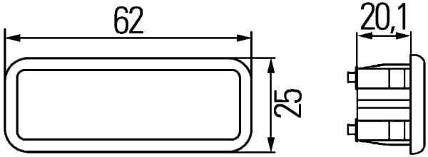 HELLA Luce chiusura di sicurezza portiera