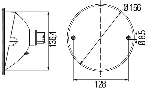 HELLA 2NE 344 610-107 Retronebbia