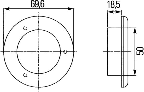 HELLA 2JA 959 599-102 Luce abitacolo