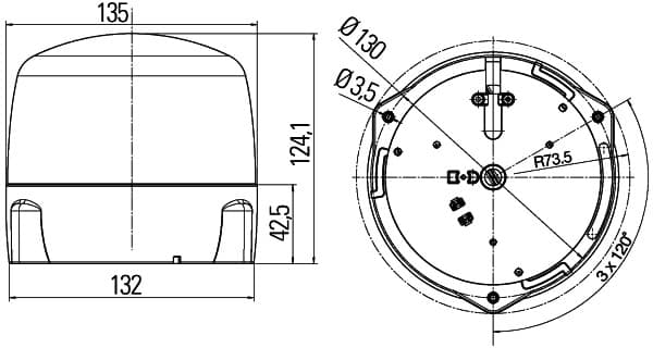 HELLA 2XD 012 878-001 Luce identificazione lampeggiante