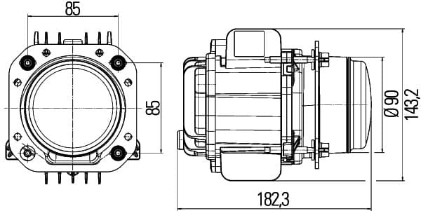 Faro principale — HELLA 1AL 010 820-021