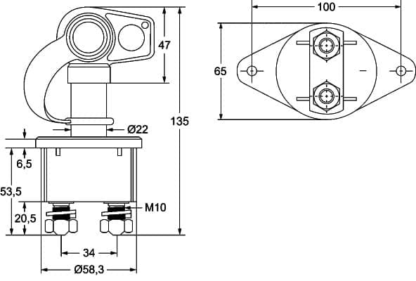 HELLA 6EK 002 843-111 Batteria interruttore principale