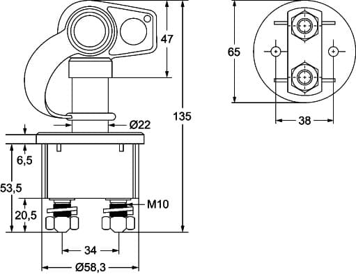 HELLA 6EK 002 843-131 Interruttore principale, Batteria