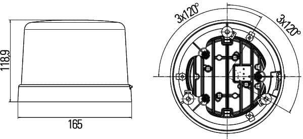 HELLA 2XD 012 972-001 Luce identificazione lampeggiante