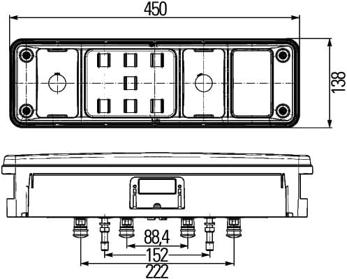 Luce posteriore — HELLA 2VP 340 961-411