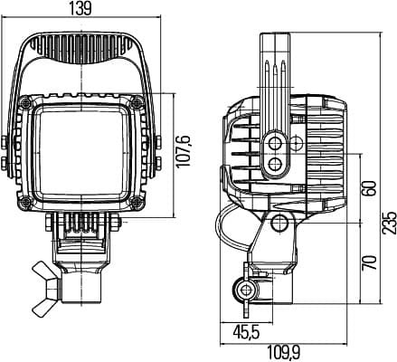 HELLA 1GA 996 192-051 Faro da lavoro