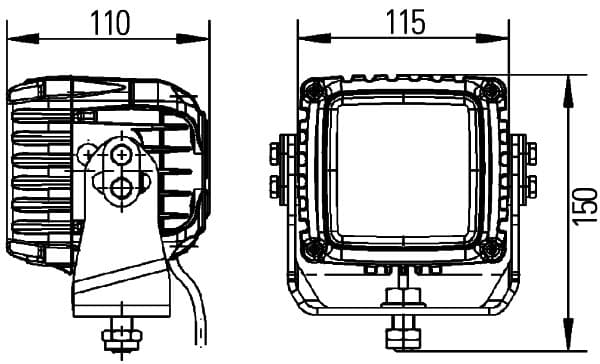 HELLA 1GA 996 192-261 Faro da lavoro