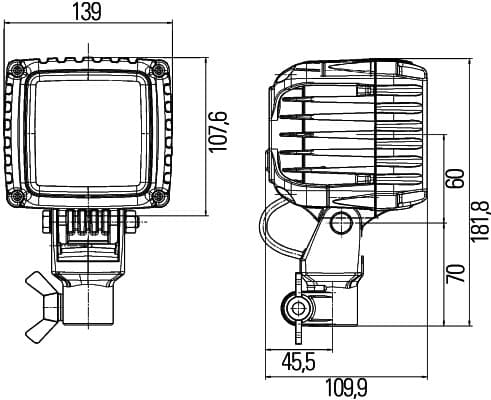 HELLA 1GA 996 192-181 Faro da lavoro