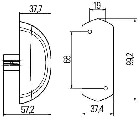 HELLA 2XS 205 020-001 Luce perimetrale