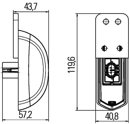 HELLA 2XS 205 020-131 Luce perimetrale