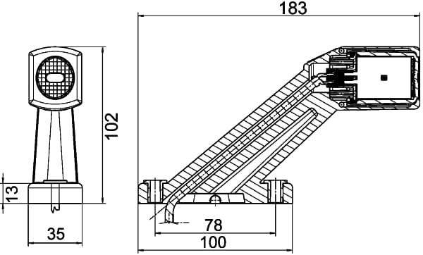 HELLA 2XS 011 769-011 Luce perimetrale