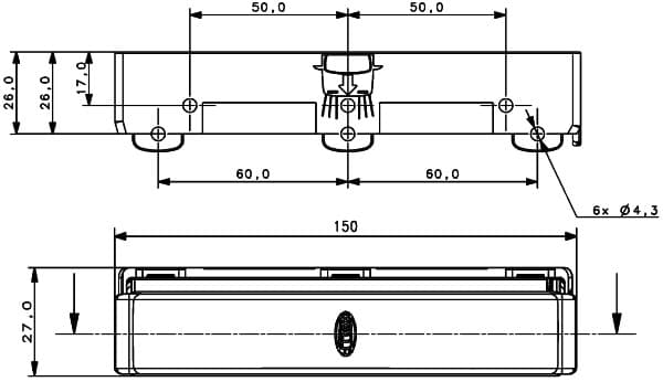 HELLA 2PT 980 970-021 Luce guida diurna