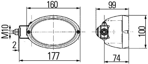 HELLA 1GA 996 161-301 Faro da lavoro