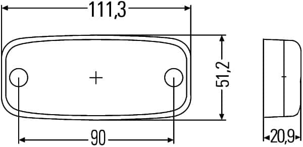 Luce di posizione laterale — HELLA 2PS 345 600-051