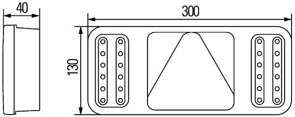Luce posteriore — HELLA 2VP 345 900-131