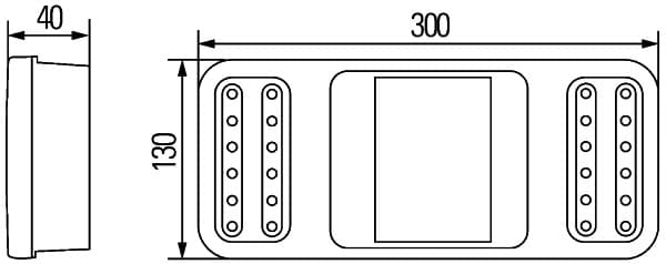 HELLA 2VP 345 900-281 Luce posteriore