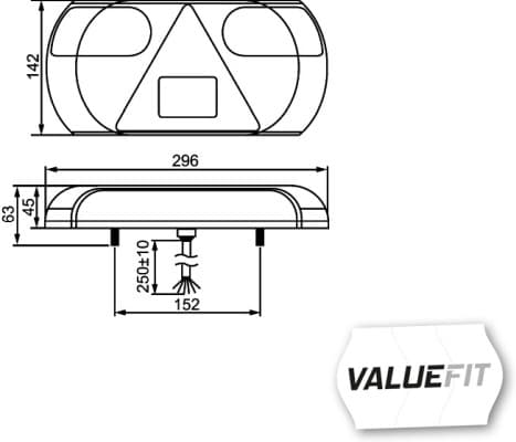 HELLA 2VP 357 016-021 Luce posteriore