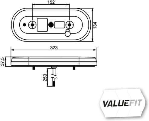 HELLA 2VP 357 017-011 Luce posteriore