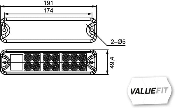 HELLA 2VP 357 021-011 Luce posteriore