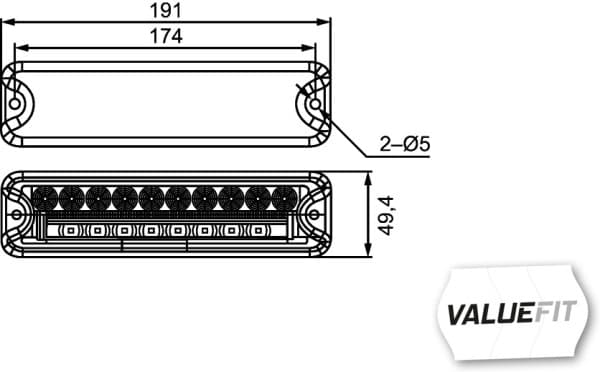 HELLA 2VP 357 021-041 Luce posteriore
