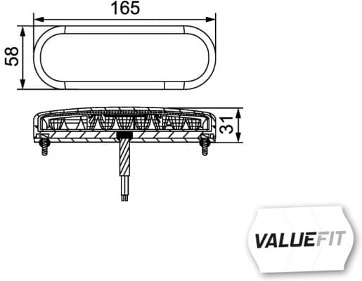 HELLA 2BE 357 022-001 Indicatore direzione
