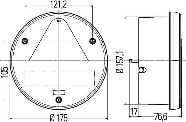 HELLA 2VA 012 497-001 Luce posteriore