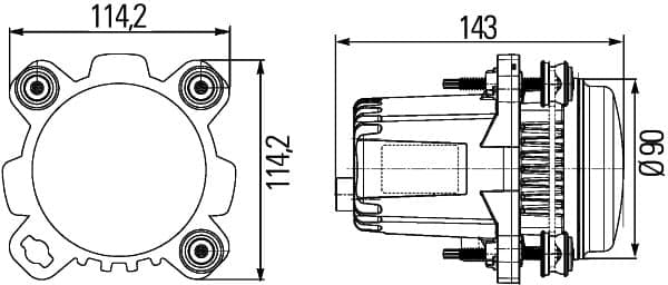 Gruppo ottico, Faro principale — HELLA 1ML 012 488-031
