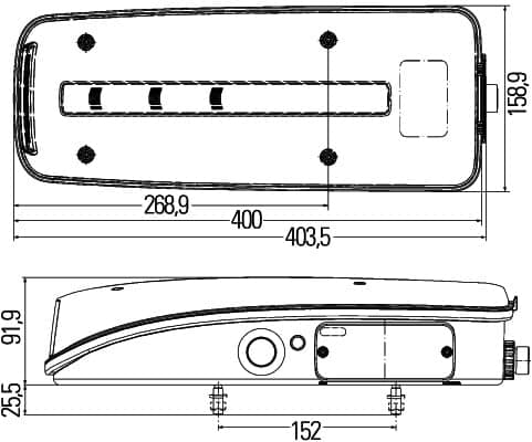 Luce posteriore — HELLA 2VP 012 381-341