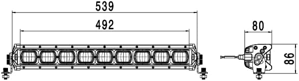 HELLA 1FJ 360 002-502 Faro di profondità