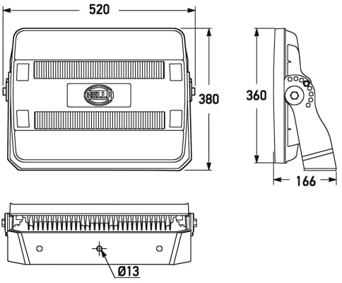 HELLA 1GJ 011 872-521 Faro da lavoro
