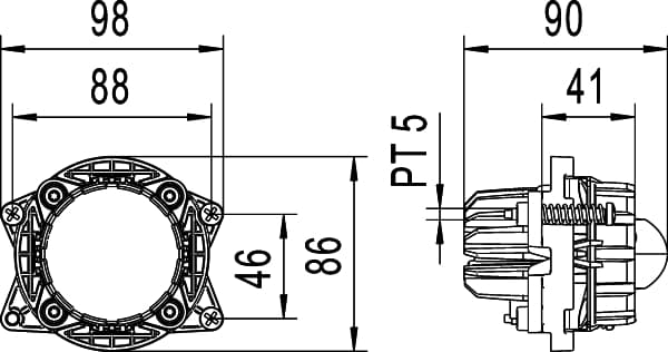 HELLA 1TL 998 670-041 Main headlight