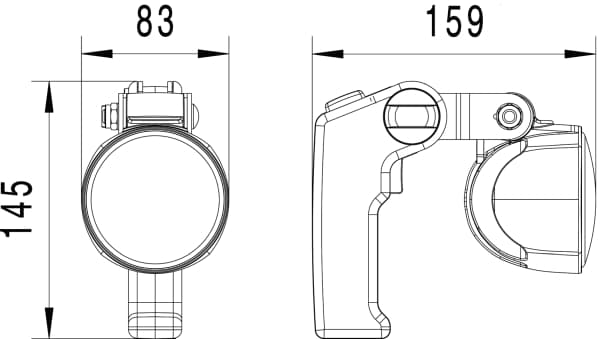 HELLA Faro ausiliario orientabile