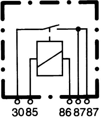 Relè, corrente principale — HELLA 4RA 933 791-081