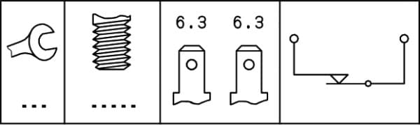 Interruttore luce freno — HELLA 6DF 006 551-001