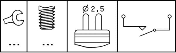 Interruttore, Luce di retromarcia — HELLA 6ZF 008 621-051