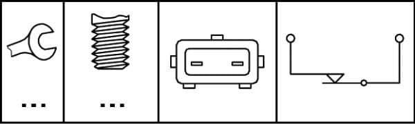 Interruttore luce freno — HELLA 6DD 008 622-151