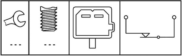 Interruttore luce freno — HELLA 6DD 008 622-721