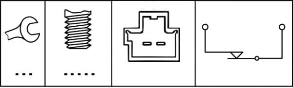 Interruttore luce freno — HELLA 6DD 010 966-001