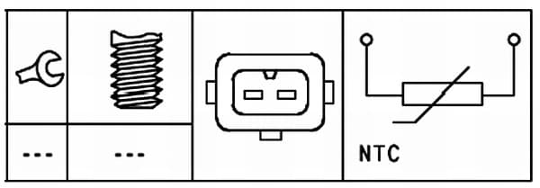 Sensore, temperatura refrigerante — HELLA 6PT 009 309-541