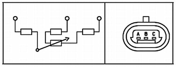 Sensore, Regolazione valvola farfalla — HELLA 6PX 008 476-461