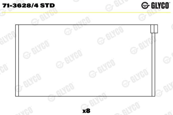 GLYCO 71-3628/4 STD Bronzina di biella
