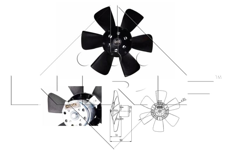 Ventilatore radiatore — NRF 47390