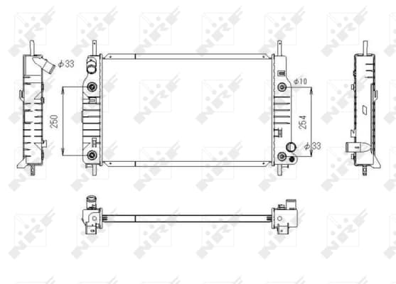 Radiatore motore — NRF 53748