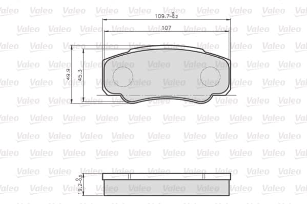Pastiglie freno — VALEO 872921